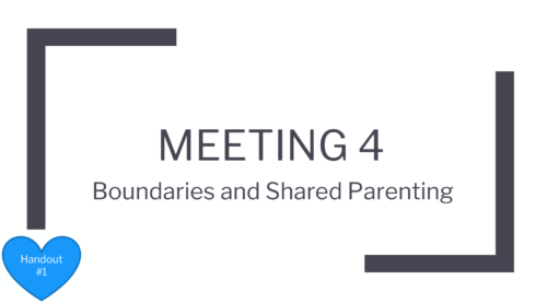 Meeting 4 Boundaries Shared Parenting